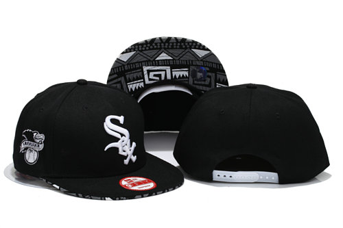 Chicago White Sox Black Snapback Hat YS 1